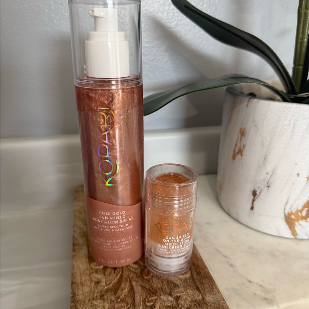 Kopari Rose Gold Body Glow Duo